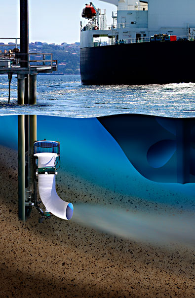 SedCon Turbo Unit alongside a ship
